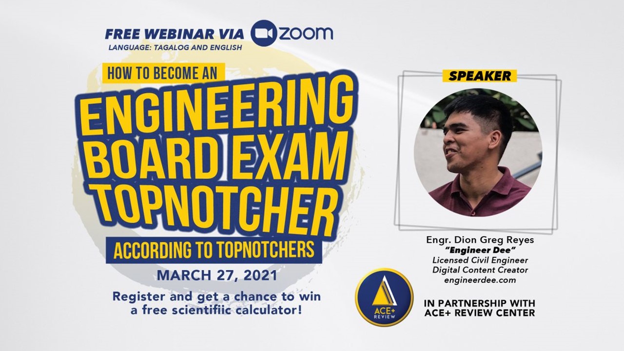 FREE WEBINAR: How to Become an Engineering Board Exam Topnotcher According to Topnotchers